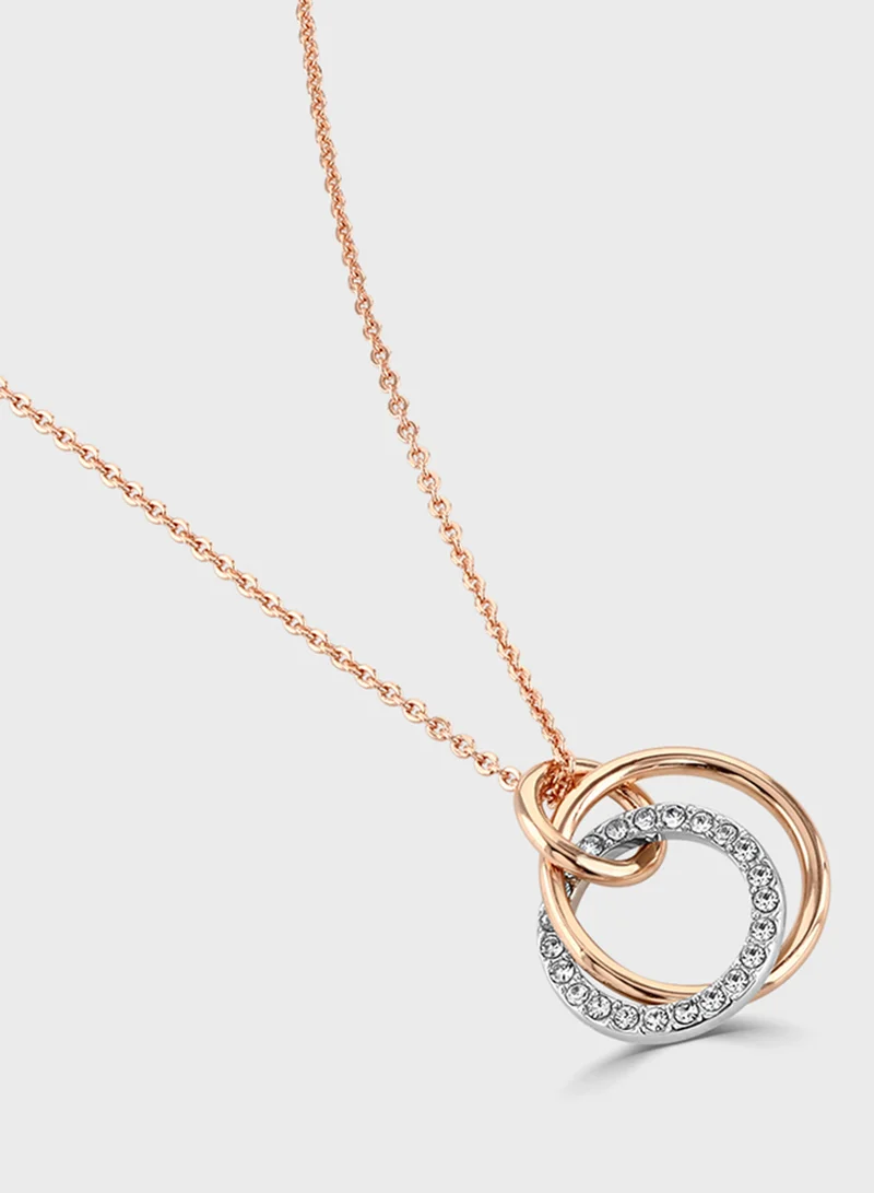 BUCKLEY LONDON Crystal And Polished Two Tone Pendant