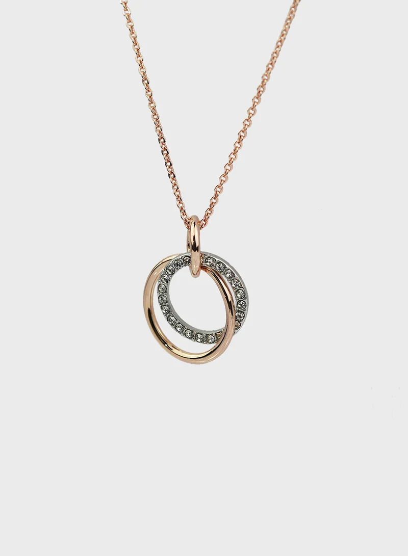 BUCKLEY LONDON Crystal And Polished Two Tone Pendant