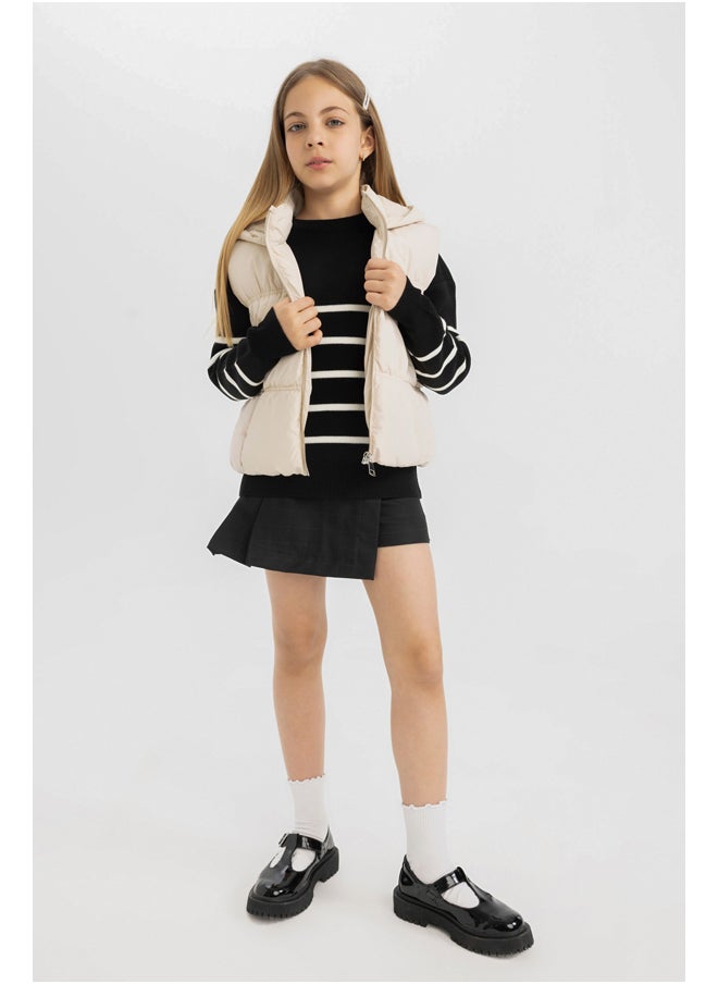 DeFacto Girl Regular Fit Hooded Sleeveless Vest  - Image 3