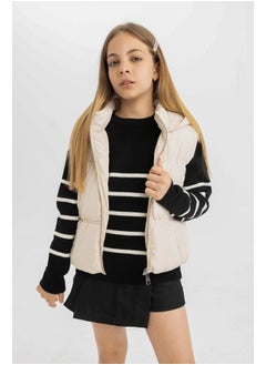 DeFacto Girl Regular Fit Hooded Sleeveless Vest  - Image 4