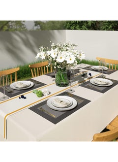 Placemats for Dining Table Set of 4, Woven Place Mats Table Runner, Waterproof Washable Kitchen Table Mats, Heat-Resistant Table Mats for Table Decoration (Gold) - pzsku/ZEEC2622DF20D34EFE291Z/45/_/1717145888/be631400-1a36-494a-a023-7c081f7c493f