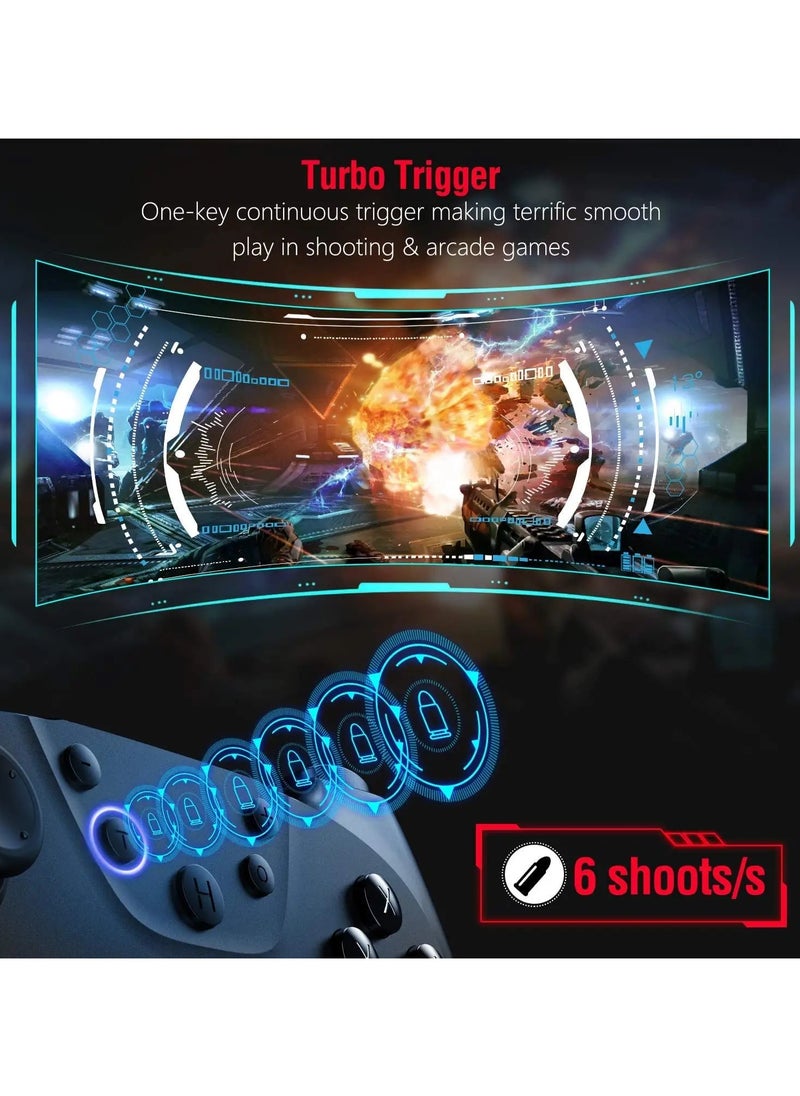 Generic Wireless Switch Controller Bluetooth Gamepad for Nintendo Switch Pro OLED Console with Reset Function for Easy Pairing and Charging  - Image 5