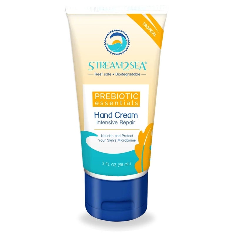 STREAM 2 SEA Tropical Intensive Repair Hand Cream Prebiotic Essentials Antioxidant Rich Reef Safe Natural and Paraben Free Moisturizing Hand Cream 3 Fl oz