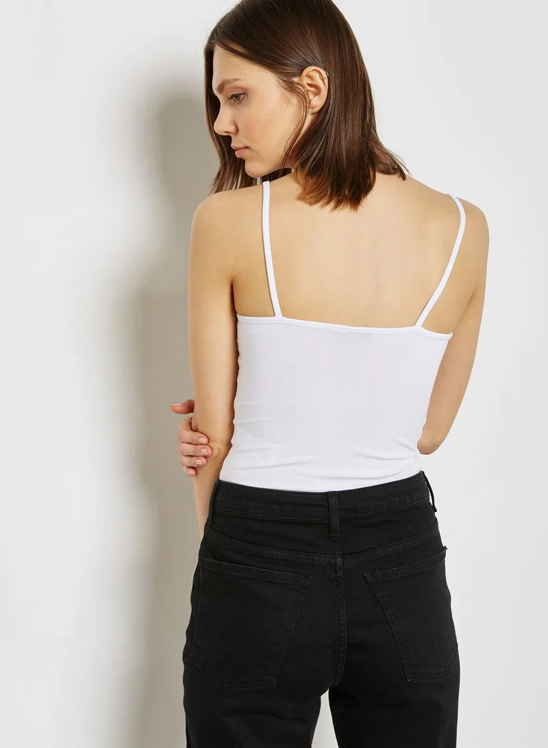 TOPSHOP Corset Seam Cami Top