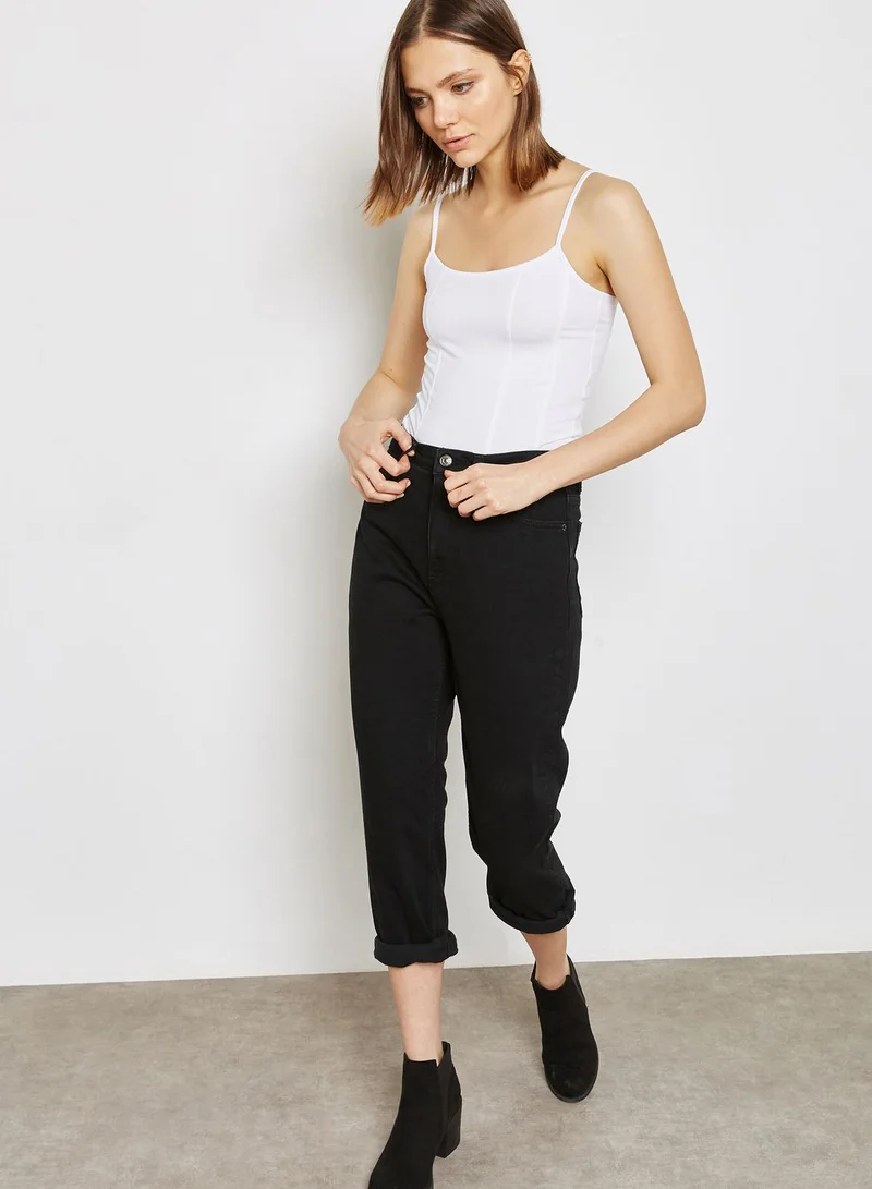 TOPSHOP Corset Seam Cami Top