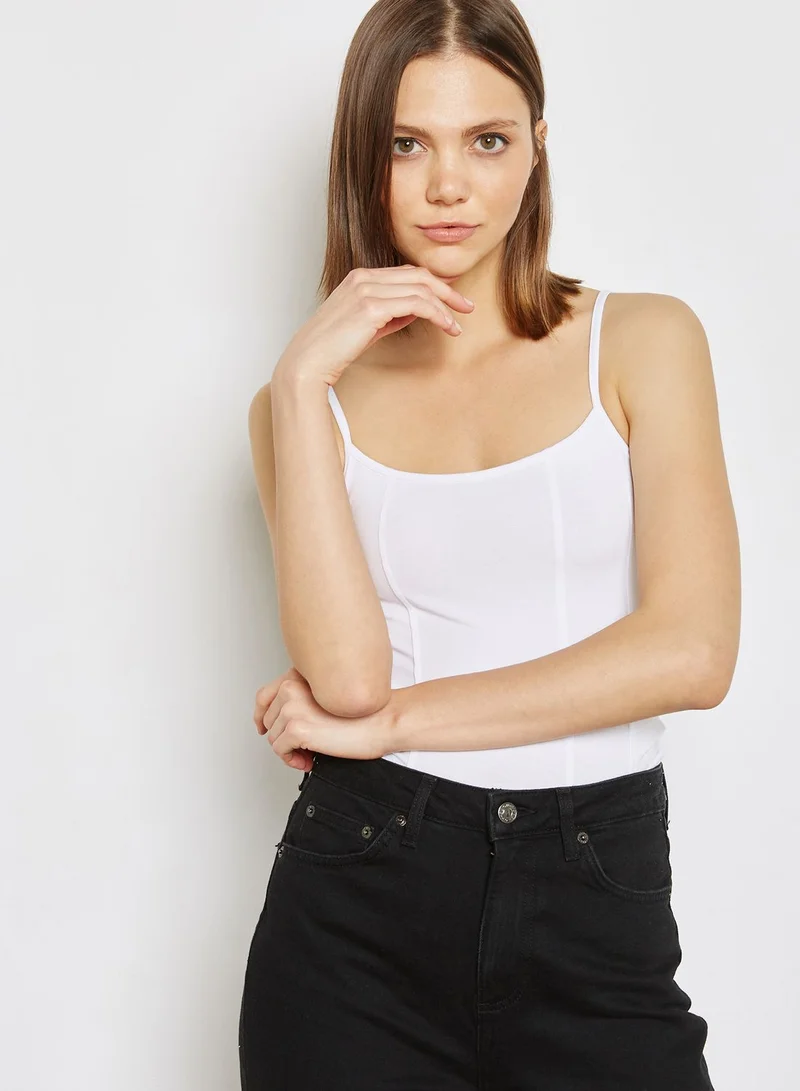 TOPSHOP Corset Seam Cami Top
