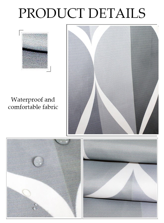 Waterproof Shower Curtain，Thickened Bathroom Curtains，Moisture Absorption And Durability，Waterproof Quick Drying，Anti Mold，With Hooks，For Bathroom And Bath Tub，120*180cm - Image 3