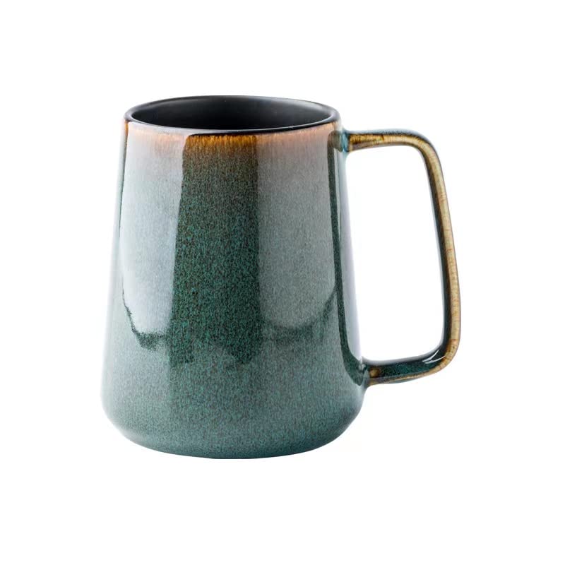 KELINGO Large 24 OZ/700ml Ceramic Coffee Mugs with Golden Handle, Extra Big Jumbo Tea Cup Mug for Office and Home, Gift and Present - Image 1