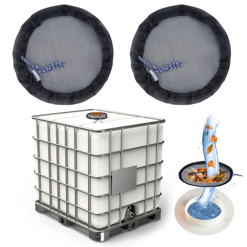 TIONLCLC IBC Mesh Cover For 275 Gallon IBC Tote Cover 9.8 Inch 2 Pcs - Image 1