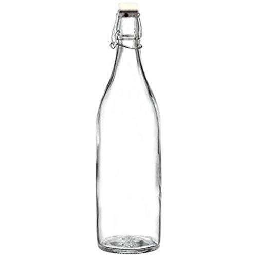 VILON Italian premium Water, Milk, Juice glass bottle, 500ml, transparent set of (4) - Image 3