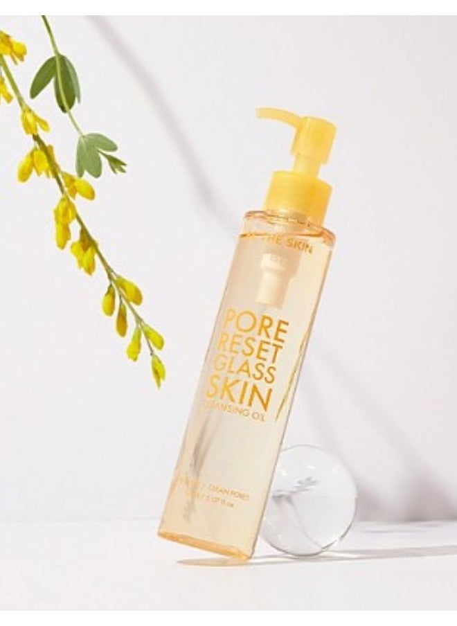 Pore Reset Glass Skin Cleansing Oil 150ml, Korean Skincare, Suitable for All Skin Types