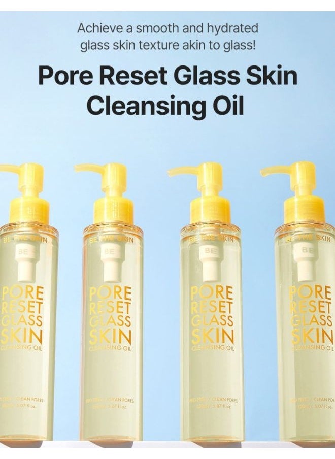 Pore Reset Glass Skin Cleansing Oil 150ml, Korean Skincare, Suitable for All Skin Types