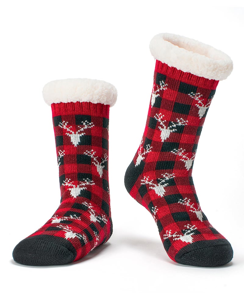 Cozylook Women's Fuzzy Slipper Socks with Non-Slip Grippers, Cozy Fluffy Sherpa Lined, Cute Christmas Gifts for Her Mom Grandma Wife Girlfriend - Image 1