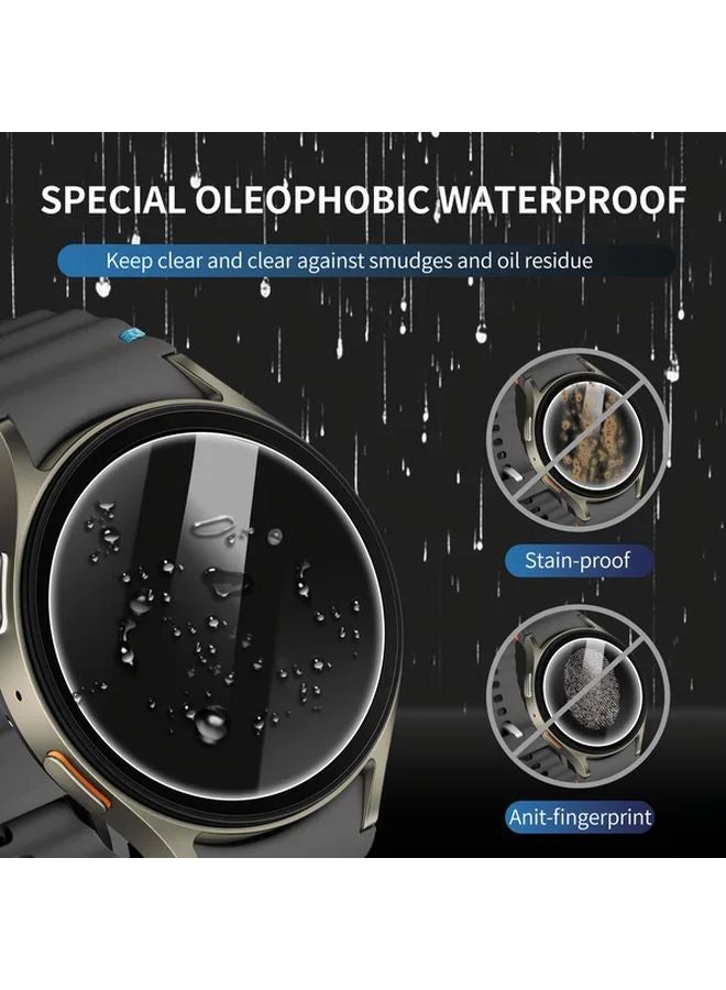 4pcs Tempered Glass Screen Protector for Galaxy Watch 7 Series 40mm 9H Hardness Oil Resistant - Image 4