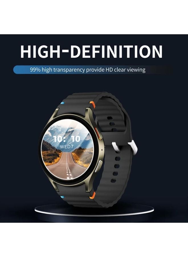 4pcs Tempered Glass Screen Protector for Galaxy Watch 7 Series 40mm 9H Hardness Oil Resistant - Image 3