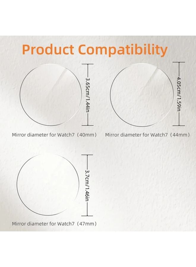 4pcs Tempered Glass Screen Protector for Galaxy Watch 7 Series 40mm 9H Hardness Oil Resistant - Image 5