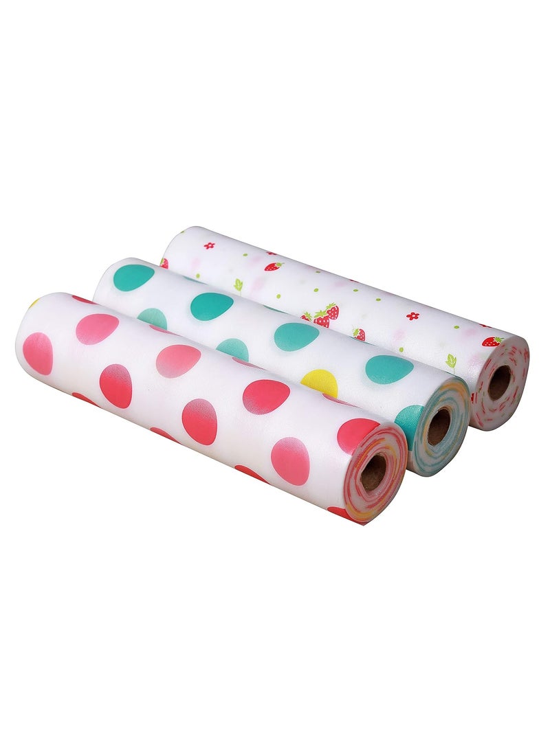 Maharsh Maharsh Printing Antibacterial Cabinet Plastic Polka Dot Foam Household Wardrobe Moisture Drawer Pad Waterproof Non-Slip Paper Kitchen Cupboard Liners Roll Mat(Multicolour) (3, 30x300)  - Image 2