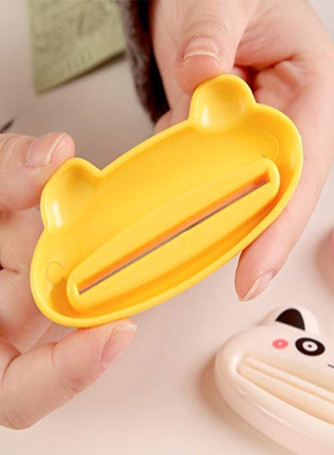 SAISN Toothpaste Squeezers with Cute Cartoon Animal Pattern Tube Squeezers for Multiple Purposes (4 Pack, Style A) - Image 3