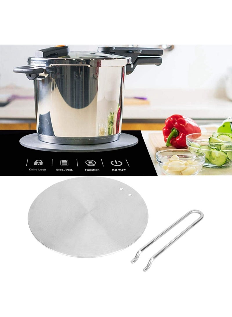 S-Color nduction Cooktop Adapter Plate, Heat Diffuser Plate, Round Stainless Steel Practical Induction Cooker for Glass Cooktop(24cm) - Image 5