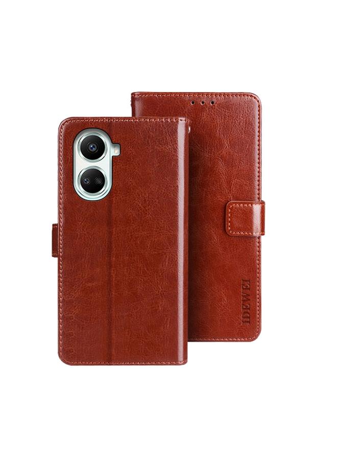 The Bros Case For Huawei nova 10 SE Crazy Horse Texture Leather Phone Case