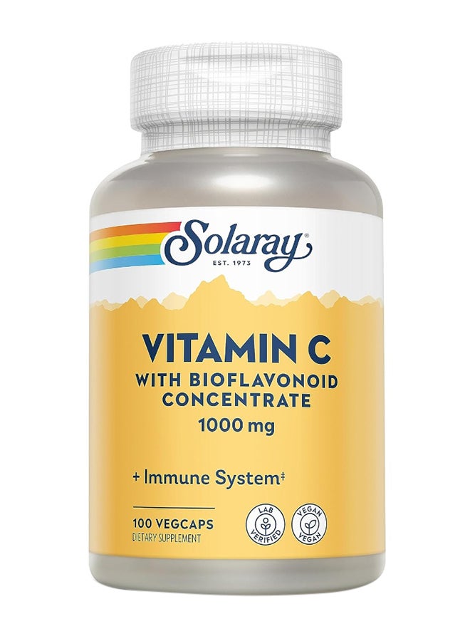 Solaray Vitamin C With Bioflavonoid Concentrate 1000 Mg Veg Capsules 100'S  - Image 1