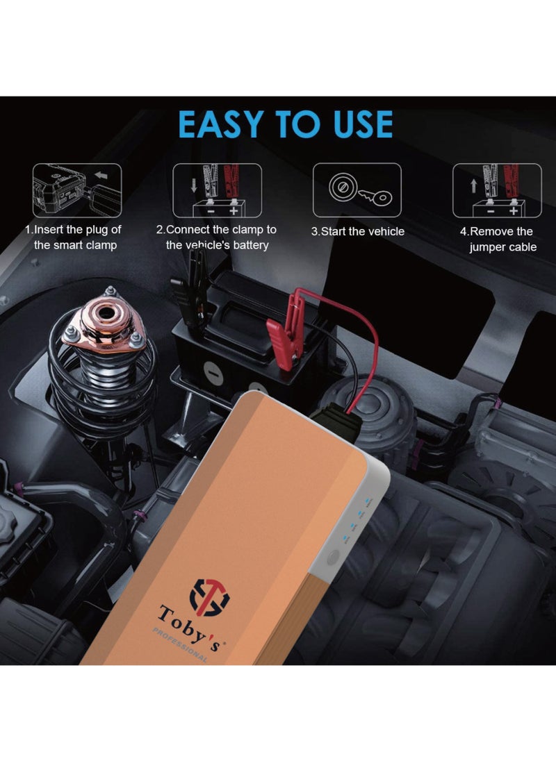 Toby's Toby's X19 PRO Jump Starter For Cars 16000mAh And 59.2WH Power Bank For Electronic Devices  - Image 3