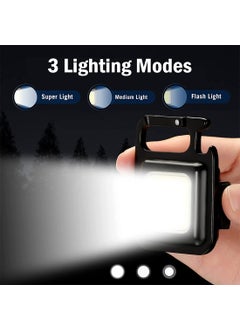 URBANFIX URBANFIX Mutipurpose Keychain Emergency Light Key chain Led Light USB Torch Light Rechargeable Portable Key Chain Emergency Light for Camping Car Repairing Bottle Opener Magnetic Pocket Light  - Image 3