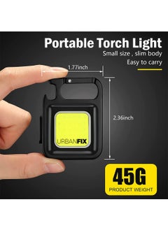 URBANFIX URBANFIX Mutipurpose Keychain Emergency Light Key chain Led Light USB Torch Light Rechargeable Portable Key Chain Emergency Light for Camping Car Repairing Bottle Opener Magnetic Pocket Light  - Image 2