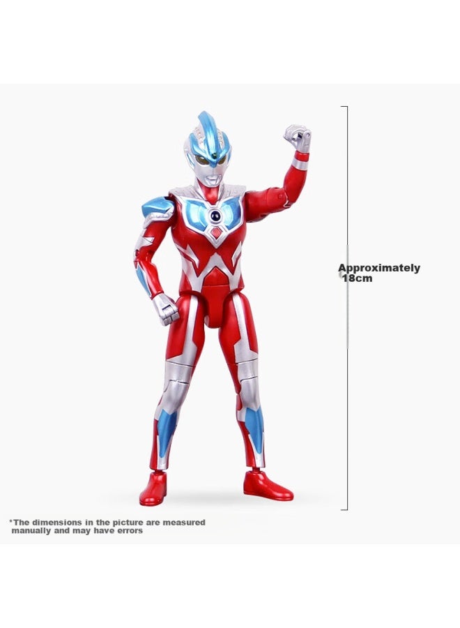Qiji Ultraman Toy Action Figure With Light-up And Super Articulation Galaxy Doll Set For Children's Day Boy Toy - Image 4