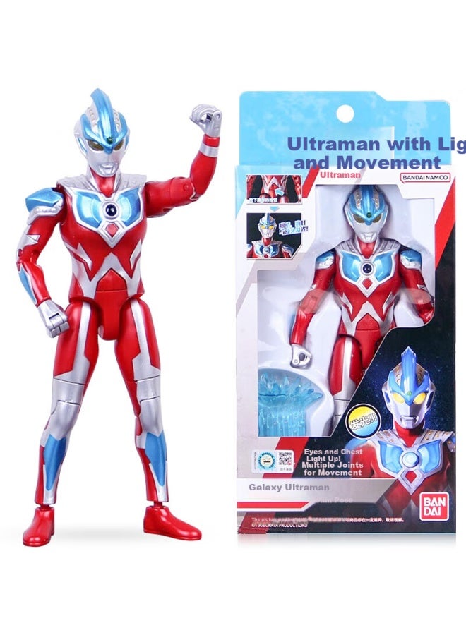 Qiji Ultraman Toy Action Figure With Light-up And Super Articulation Galaxy Doll Set For Children's Day Boy Toy - Image 3