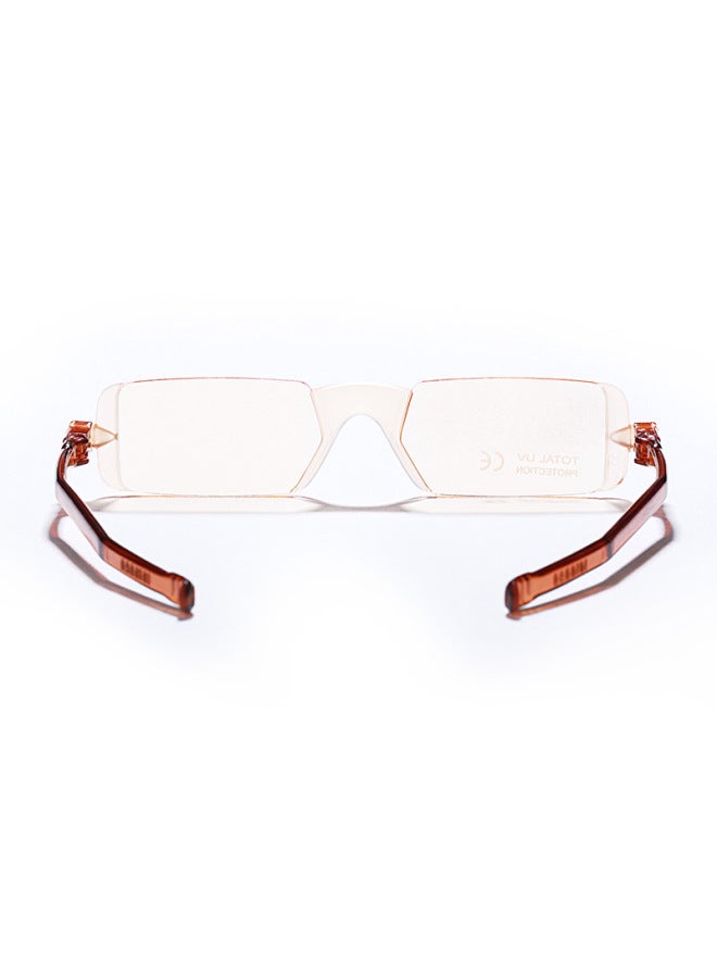 Nannini Imported Anti-blue Light Reading Gl, Lightweight And Stylish Foldable Portable Frameless, Amber Color, 300 Degrees, Back To School - Image 4
