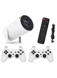 DIGI CORE Game Projector Built-in 20,000+ Retro Games With Two Wireless Controller Game Joystick Smart Projector Mini Projector Auto Keystone Correction Portable Projector Full HD 2.4 5G WiFi BT 5.0 130 Inch Screen 180 Degree Flip Home Video Projector Outdoor Projector Android 11.0 Support  - Image 1