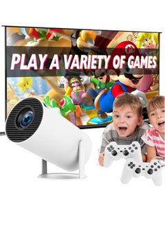DIGI CORE Game Projector Built-in 20,000+ Retro Games With Two Wireless Controller Game Joystick Smart Projector Mini Projector Auto Keystone Correction Portable Projector Full HD 2.4 5G WiFi BT 5.0 130 Inch Screen 180 Degree Flip Home Video Projector Outdoor Projector Android 11.0 Support  - Image 4