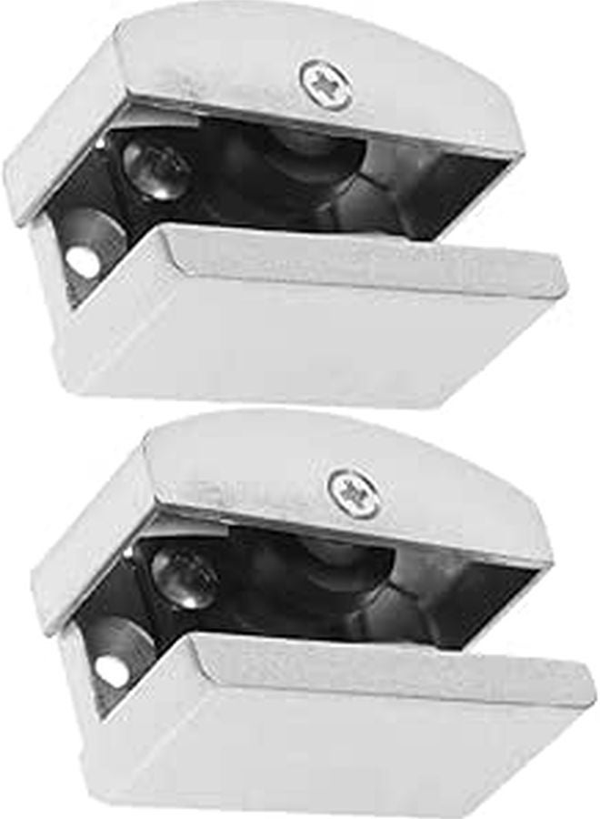 2Pcs Adjustable Shower Door Bottom Guide Track Stopper For Frameless Glass Panel System - Image 1