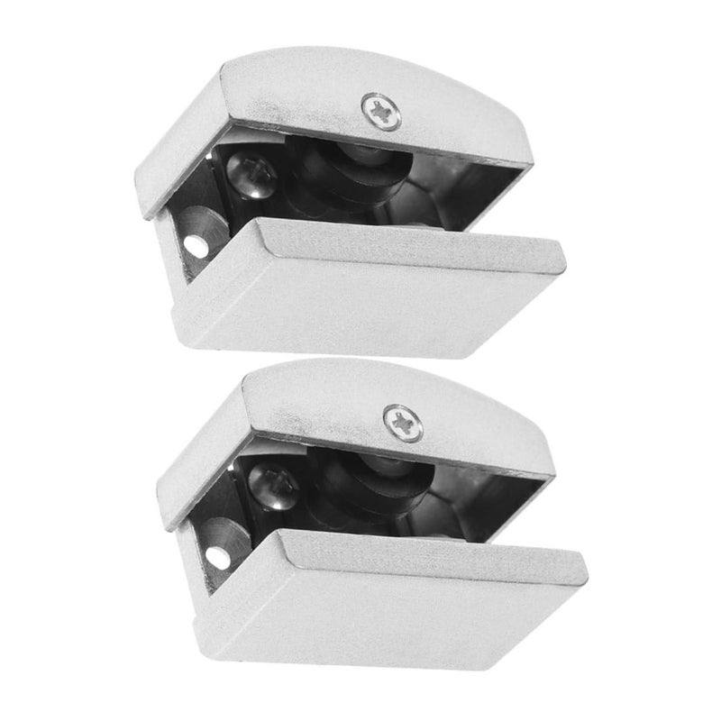 2Pcs Adjustable Shower Door Bottom Guide Track Stopper For Frameless Glass Panel System - Image 2