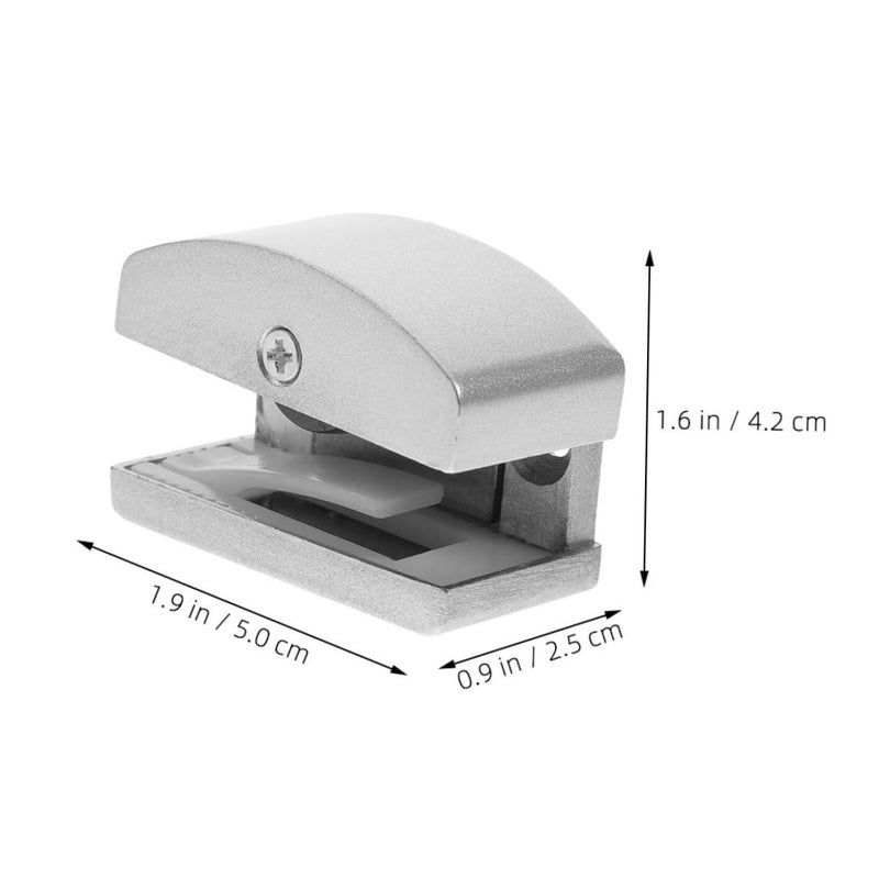 2Pcs Adjustable Shower Door Bottom Guide Track Stopper For Frameless Glass Panel System - Image 3