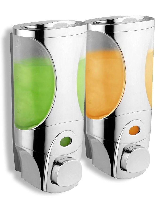 Hotel Spa HotelSpa Curves Luxury SoapShampooLotion ModularDesign Shower Dispenser System Pack of 2 - Image 2