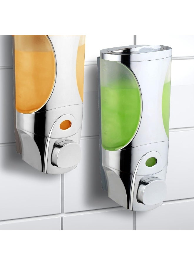 Hotel Spa HotelSpa Curves Luxury SoapShampooLotion ModularDesign Shower Dispenser System Pack of 2 - Image 5