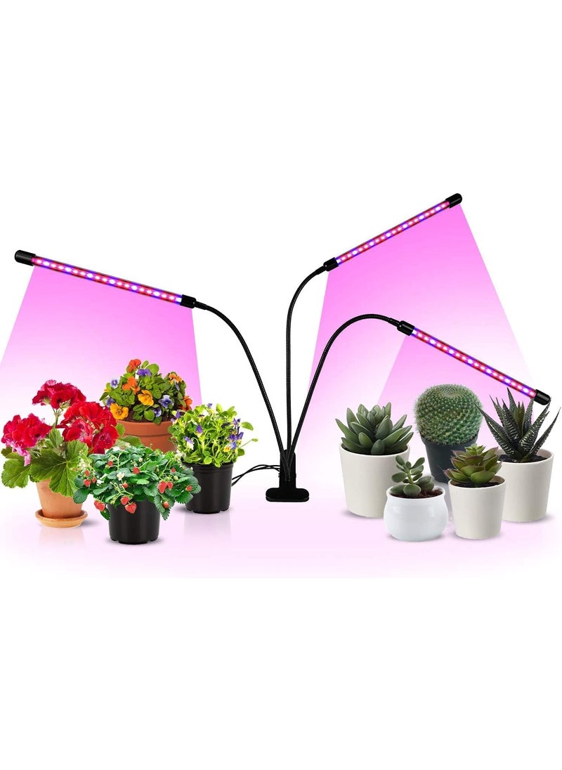 iPower iPower LED Grow Lights with Full Spectrum Plant Growing Lamp for Indoor Plant 3 Modes Timing Function 3 Tubes RedBlue  - Image 1