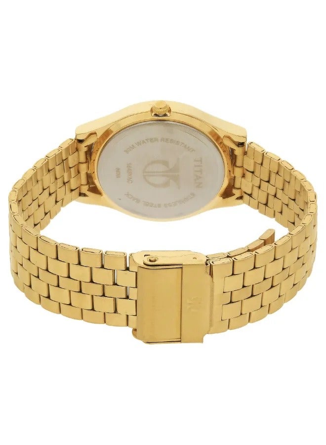 TITAN Men's Analog Round Shape Stainless Steel Wrist Watch - 1648YM05 - 40.7 Mm - Image 4