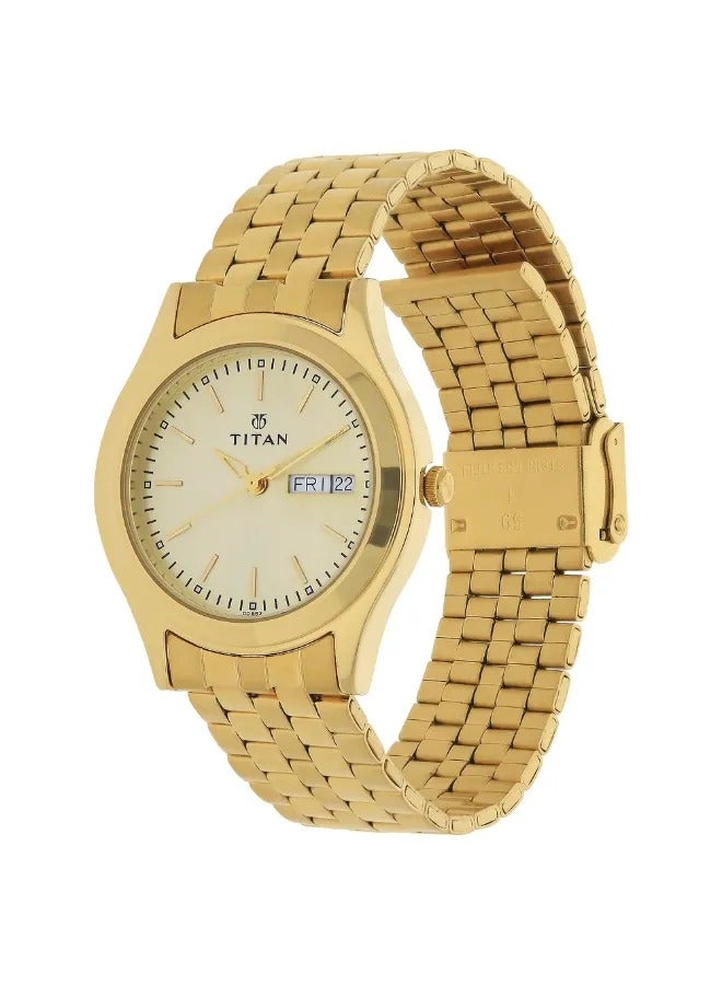 TITAN Men's Analog Round Shape Stainless Steel Wrist Watch - 1648YM05 - 40.7 Mm - Image 2