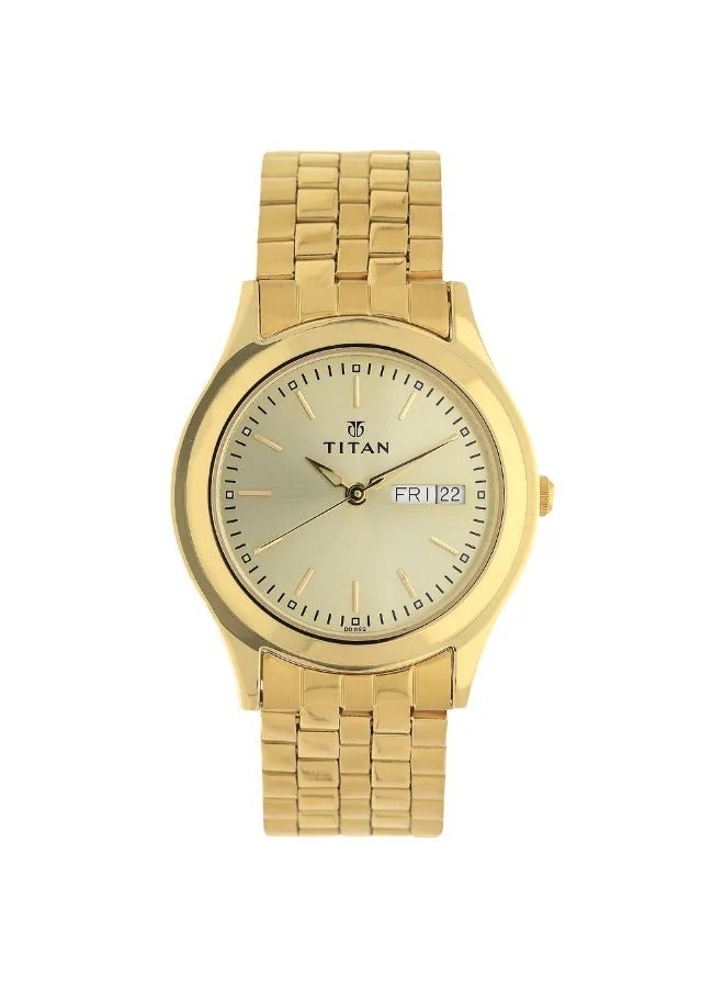 TITAN Men's Analog Round Shape Stainless Steel Wrist Watch - 1648YM05 - 40.7 Mm - Image 1