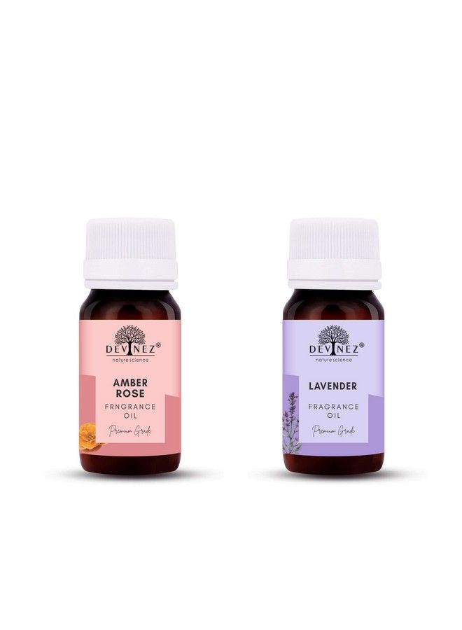 Devinez Amber Rose Lavender Aroma Oil For Diffuser/Ultrasonic Aroma Diffuser/Tealight Diffuser/Reed Diffuser 60Ml Each - Image 2