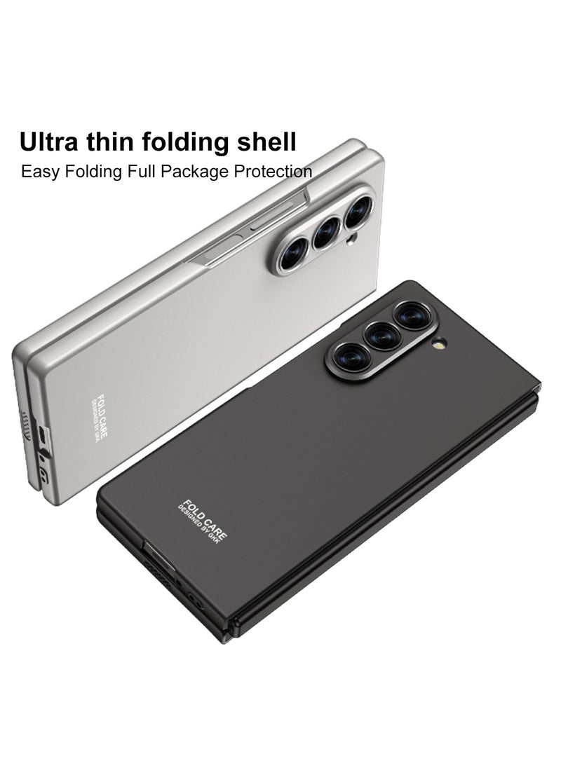 GKK Stylish Slim Case Compatible with Samsung Galaxy Z Fold 6 , Matte Polycarbonate with Screen Protector, Full-Cover Hard Shell Protective Cover - Green  - Image 5