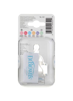 Dr. Brown's K Level 2 Nipp Size 2Ct Dr. Brown'S 2Pk Level 2 Standard Nipple, 3-6 Months  - Image 3