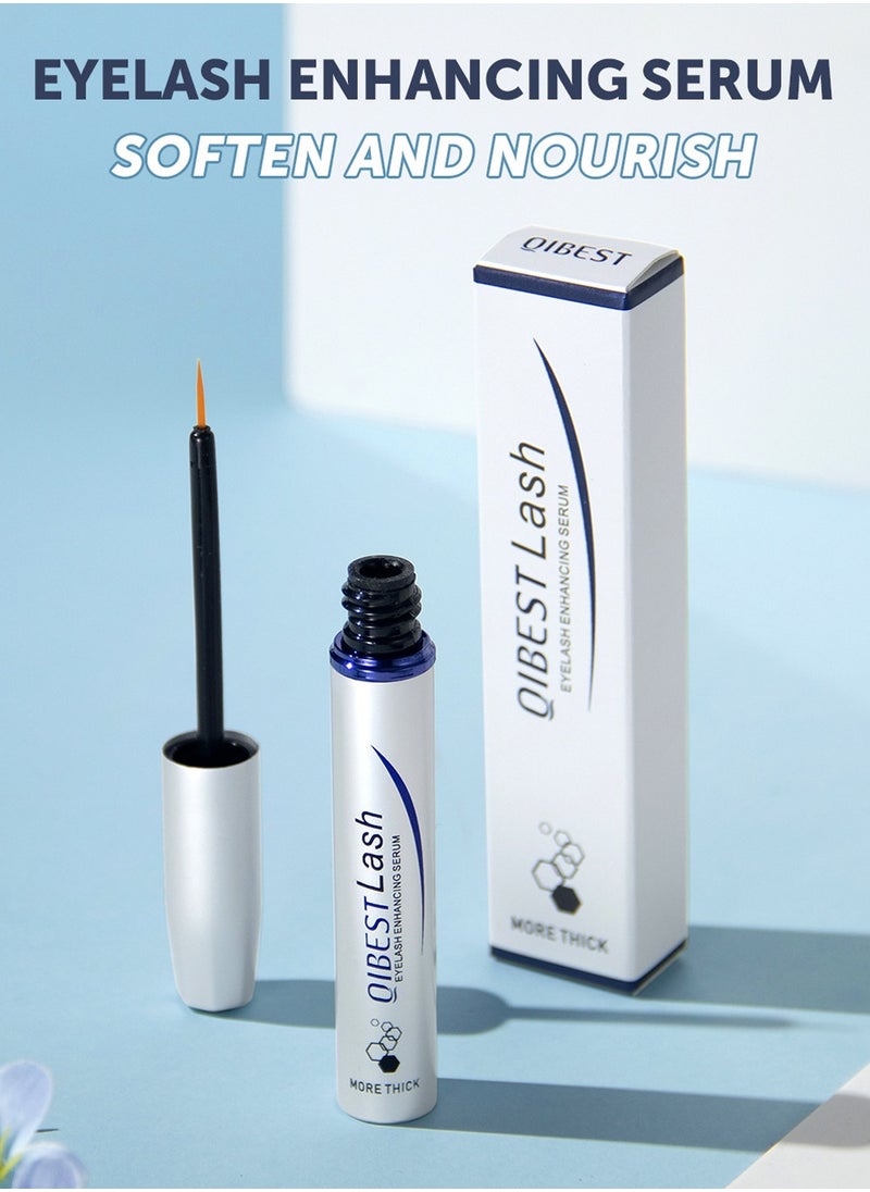 QiBest Natural Eyelash Growth Serum, Lash Enhancing Serum with Advanced Formula to Boost Longer Fuller and Thicker Looking Lashes for Sensitive Eyes 5mL 3-Month Supply  - Image 2