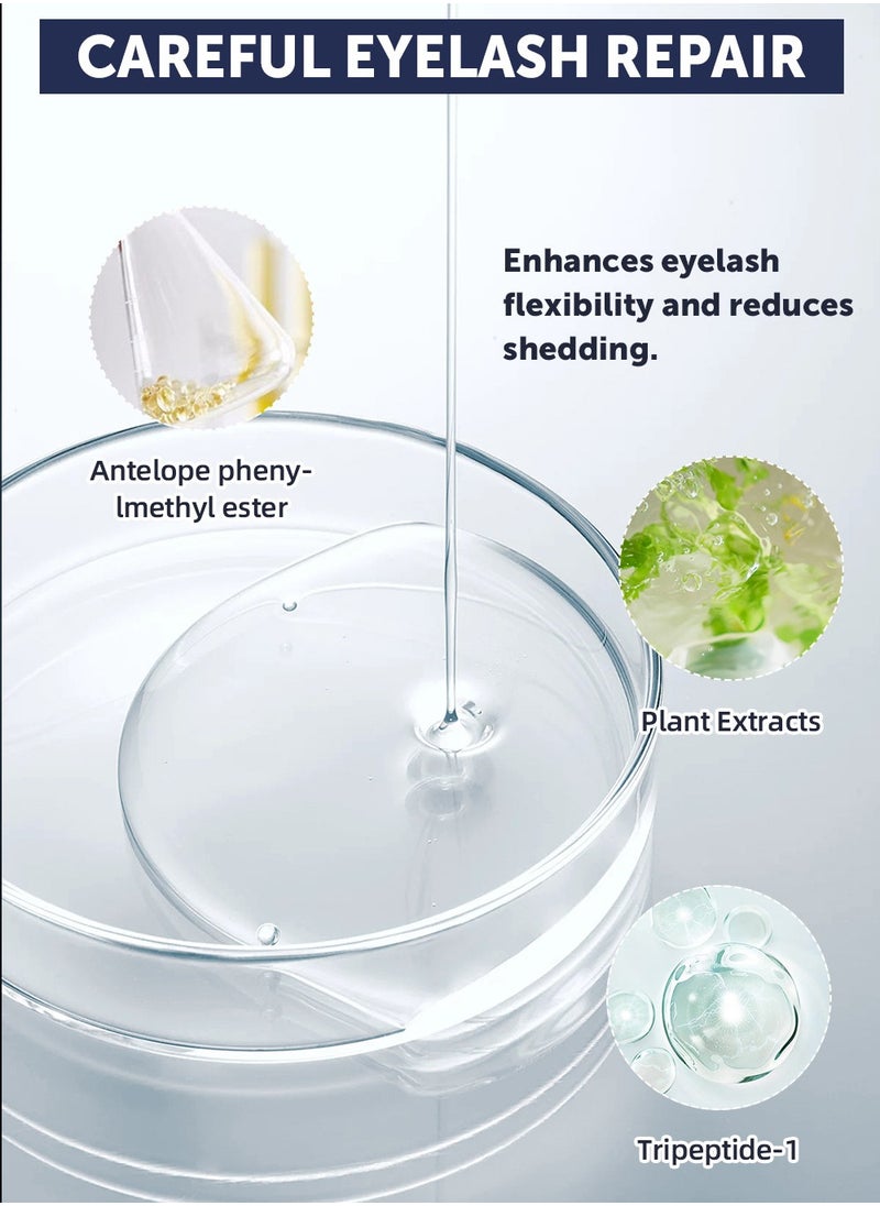 QiBest Natural Eyelash Growth Serum, Lash Enhancing Serum with Advanced Formula to Boost Longer Fuller and Thicker Looking Lashes for Sensitive Eyes 5mL 3-Month Supply  - Image 3