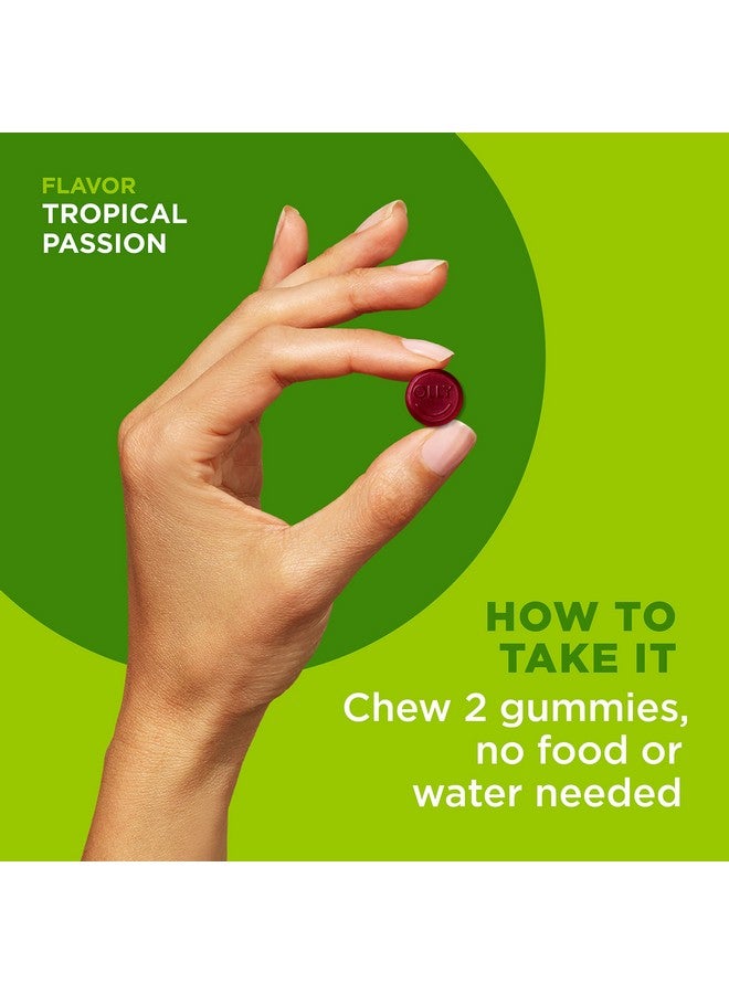 OLLY Daily Energy Gummy Caffeine Free Vitamin B12 Coq10 Goji Berry Adult Chewable Supplement Tropical Flavor 120 Count Pouch - Image 5