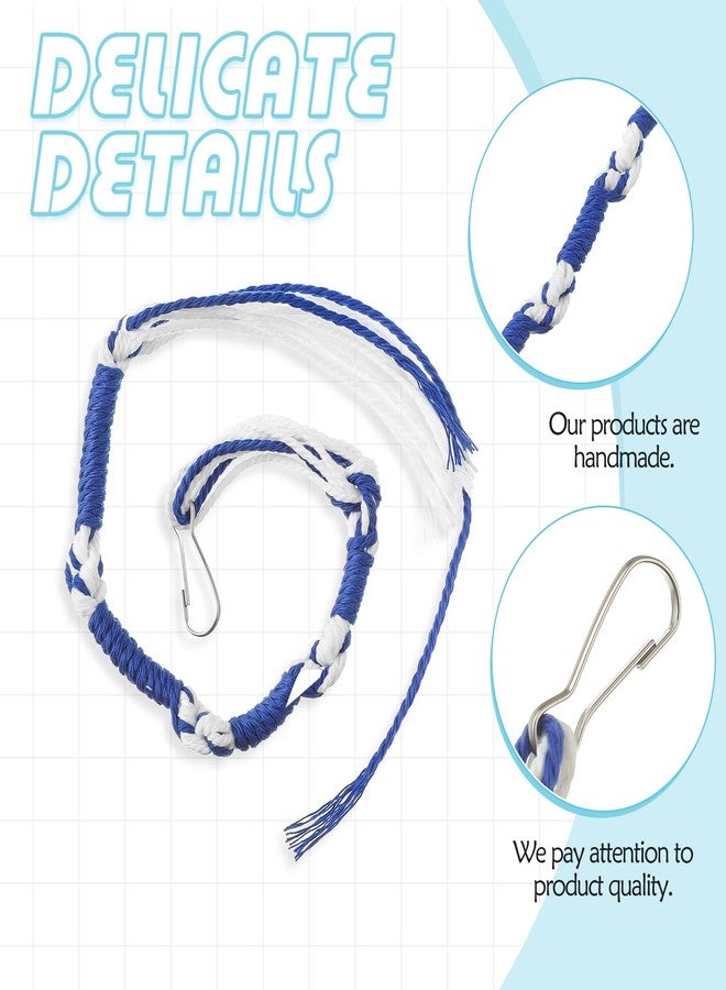 ليفيدي مجموعة ليفيد تزيتزتس، 4 قطع من شرابات التزيتزتس مع خطافات تعليق وخيط أزرق طويل يحمل صورة المسيح، كوشير للرجال والنساء، زينة للصلاة - Image 3