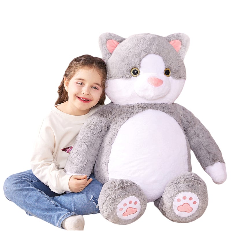IKASA Giant Cat Stuffed Animal Plush Toy30 Large Kitten Cute Jumbo Soft Toys Huge Big Size Fluffy Plushy Fat Oversized PlushieGifts for Kids - Image 2